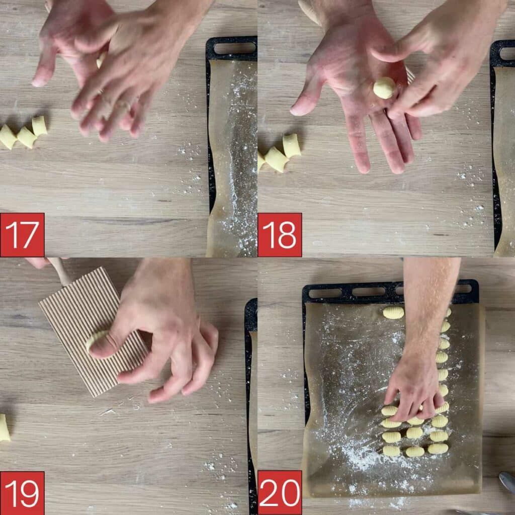Kartoffelgnocchi mit Pesto Anleitungsbilder 17 bis 18