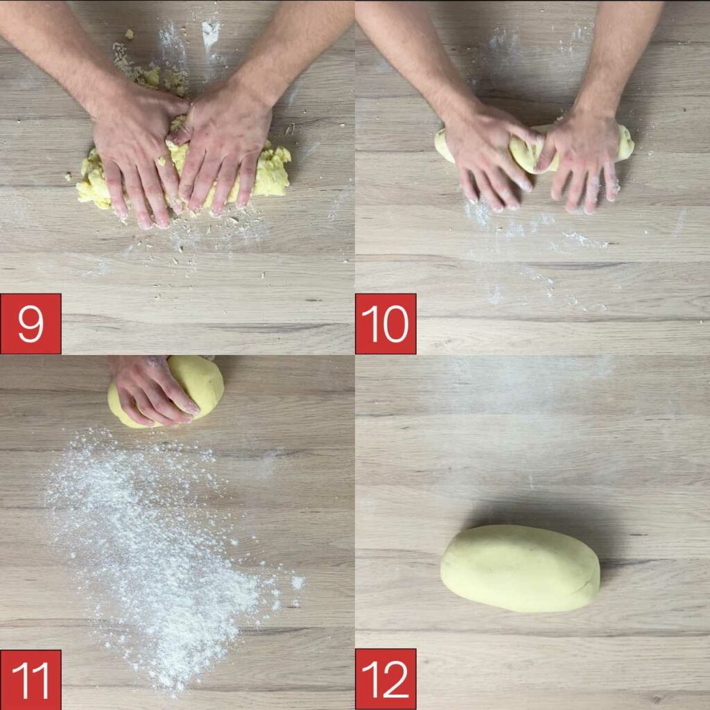 Kartoffelgnocchi mit Pesto Anleitungsbilder 9 bis 12